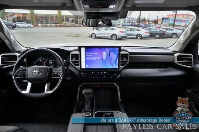 2022 Toyota Tundra SR5 / 4X4 / Double Cab / Power & Heated Leather Seats / Adaptive Cruise Control / Lane Departure & Blind Spot Alert / Apple CarPlay & Android Auto / Back Up Camera / Bed Liner / Tow Pkg / Only 3k Miles / 1-Owner Anchorage AK