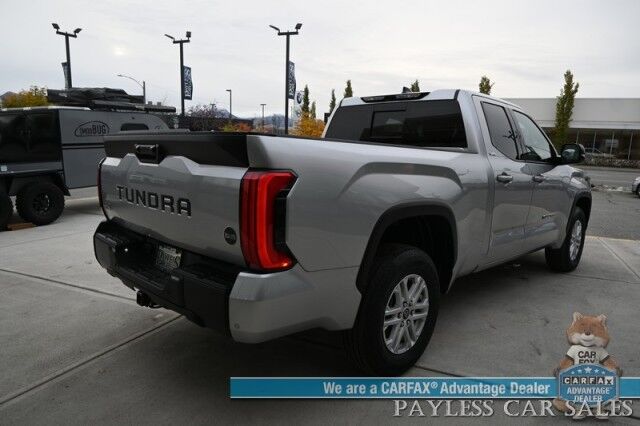 2022 Toyota Tundra SR5 / 4X4 / Double Cab / Power & Heated Leather Seats / Adaptive Cruise Control / Lane Departure & Blind Spot Alert / Apple CarPlay & Android Auto / Back Up Camera / Bed Liner / Tow Pkg / Only 3k Miles / 1-Owner Anchorage AK