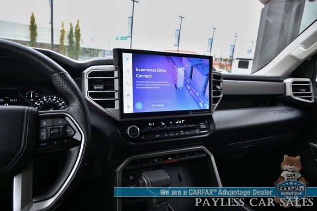 2022 Toyota Tundra SR5 / 4X4 / Double Cab / Power & Heated Leather Seats / Adaptive Cruise Control / Lane Departure & Blind Spot Alert / Apple CarPlay & Android Auto / Back Up Camera / Bed Liner / Tow Pkg / Only 3k Miles / 1-Owner Anchorage AK