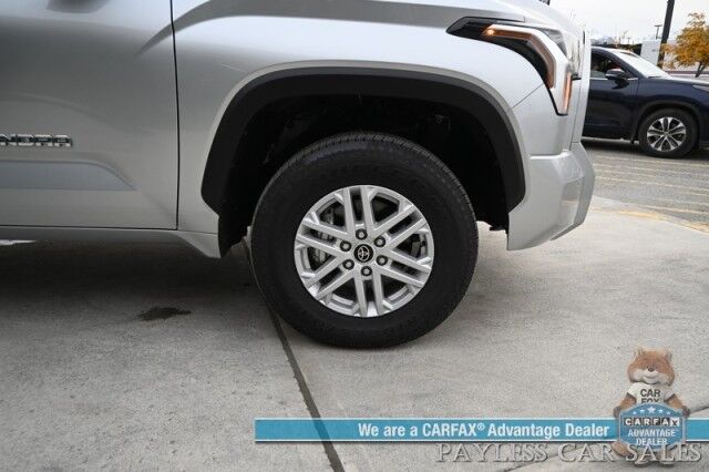 2022 Toyota Tundra SR5 / 4X4 / Double Cab / Power & Heated Leather Seats / Adaptive Cruise Control / Lane Departure & Blind Spot Alert / Apple CarPlay & Android Auto / Back Up Camera / Bed Liner / Tow Pkg / Only 3k Miles / 1-Owner Anchorage AK