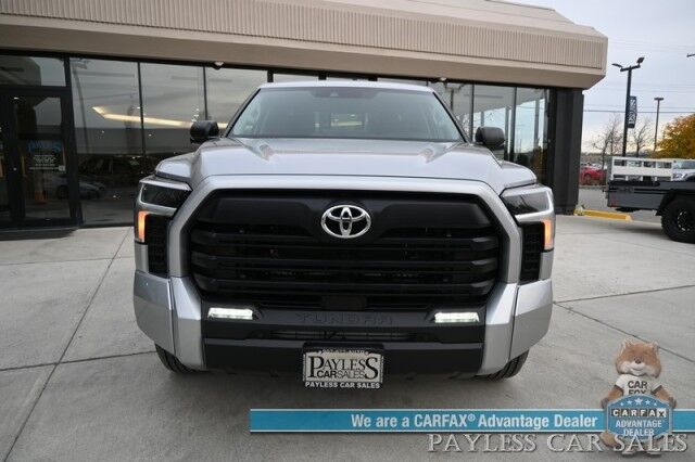2022 Toyota Tundra SR5 / 4X4 / Double Cab / Power & Heated Leather Seats / Adaptive Cruise Control / Lane Departure & Blind Spot Alert / Apple CarPlay & Android Auto / Back Up Camera / Bed Liner / Tow Pkg / Only 3k Miles / 1-Owner Anchorage AK