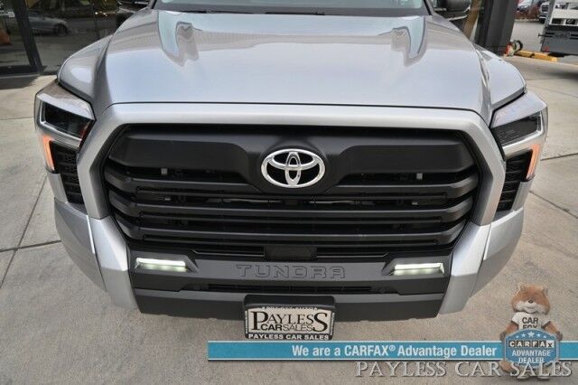 2022 Toyota Tundra SR5 / 4X4 / Double Cab / Power & Heated Leather Seats / Adaptive Cruise Control / Lane Departure & Blind Spot Alert / Apple CarPlay & Android Auto / Back Up Camera / Bed Liner / Tow Pkg / Only 3k Miles / 1-Owner Anchorage AK