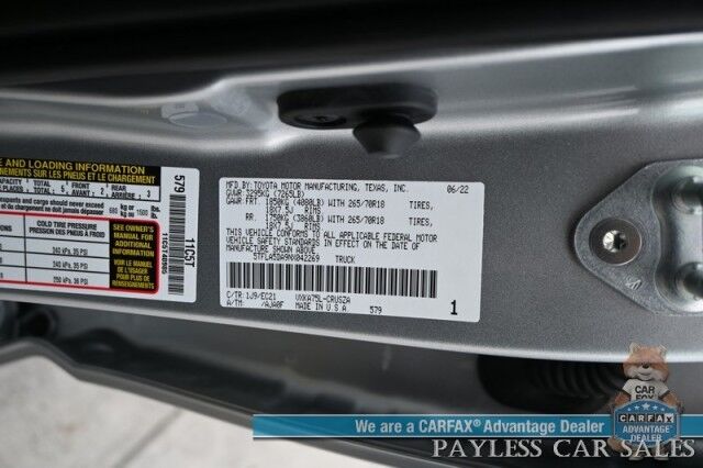 2022 Toyota Tundra SR5 Double Cab / 4X4 / Premium & Convenience Pkg / Power & Heated Leather Seats / Adaptive Cruise / Lane Departure & Blind Spot / Apple CarPlay & Android Auto / Back Up Camera / Bed Liner / Tow Pkg / 1-Owner Anchorage AK 2022 Toyota Tundra SR5 Double Cab / 4X4 / Premium & Convenience Pkg / Power & Heated Leather Seats / Adaptive Cruise / Lane Departure & Blind Spot / Apple CarPlay & Android Auto / Back Up Camera / Bed Liner / Tow Pkg / 1-Owner Anchorage AK