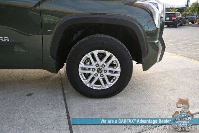 2022 Toyota Tundra SR5 Double Cab / 4X4 / Premium & Convenience Pkg / Power & Heated Leather Seats / Adaptive Cruise / Lane Departure & Blind Spot / Apple CarPlay & Android Auto / Back Up Camera / Bed Liner / Tow Pkg / 1-Owner Anchorage AK