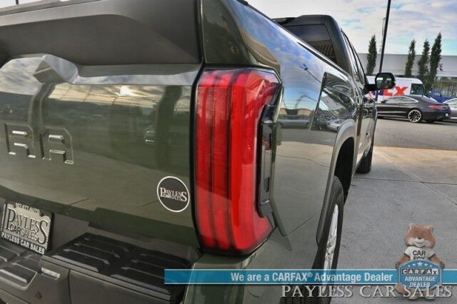 2022 Toyota Tundra SR5 Double Cab / 4X4 / Premium & Convenience Pkg / Power & Heated Leather Seats / Adaptive Cruise / Lane Departure & Blind Spot / Apple CarPlay & Android Auto / Back Up Camera / Bed Liner / Tow Pkg / 1-Owner Anchorage AK