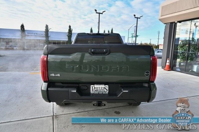 2022 Toyota Tundra SR5 Double Cab / 4X4 / Premium & Convenience Pkg / Power & Heated Leather Seats / Adaptive Cruise / Lane Departure & Blind Spot / Apple CarPlay & Android Auto / Back Up Camera / Bed Liner / Tow Pkg / 1-Owner Anchorage AK