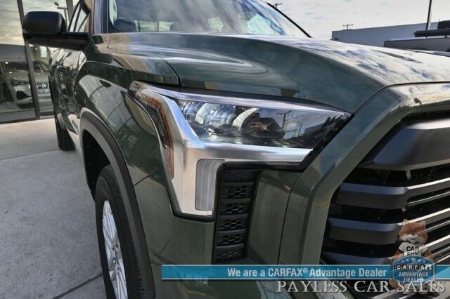 2022 Toyota Tundra SR5 Double Cab / 4X4 / Premium & Convenience Pkg / Power & Heated Leather Seats / Adaptive Cruise / Lane Departure & Blind Spot / Apple CarPlay & Android Auto / Back Up Camera / Bed Liner / Tow Pkg / 1-Owner Anchorage AK