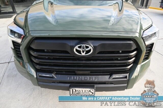 2022 Toyota Tundra SR5 Double Cab / 4X4 / Premium & Convenience Pkg / Power & Heated Leather Seats / Adaptive Cruise / Lane Departure & Blind Spot / Apple CarPlay & Android Auto / Back Up Camera / Bed Liner / Tow Pkg / 1-Owner Anchorage AK