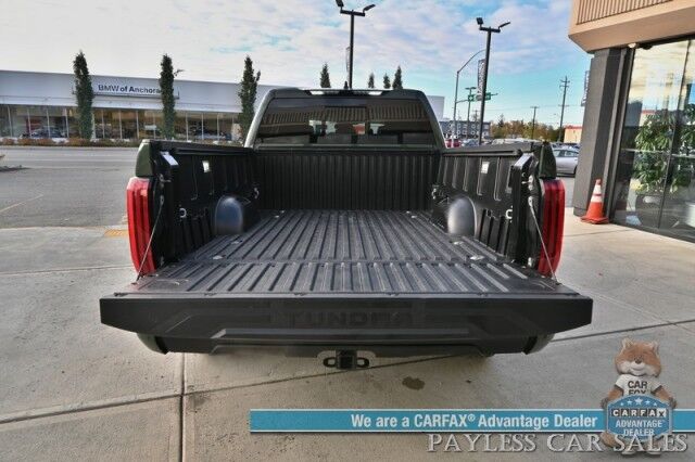 2022 Toyota Tundra SR5 Double Cab / 4X4 / Premium & Convenience Pkg / Power & Heated Leather Seats / Adaptive Cruise / Lane Departure & Blind Spot / Apple CarPlay & Android Auto / Back Up Camera / Bed Liner / Tow Pkg / 1-Owner Anchorage AK