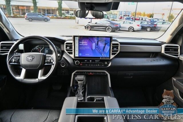 2022 Toyota Tundra SR5 Double Cab / 4X4 / Premium & Convenience Pkg / Power & Heated Leather Seats / Adaptive Cruise / Lane Departure & Blind Spot / Apple CarPlay & Android Auto / Back Up Camera / Bed Liner / Tow Pkg / 1-Owner Anchorage AK