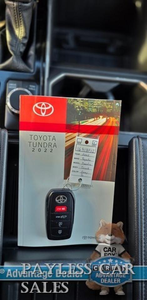 2022 Toyota Tundra SR5 Double Cab / 4X4 / Premium & Convenience Pkg / Power & Heated Leather Seats / Heated Steering / Adaptive Cruise / Lane Depart & Blind Spot / Apple CarPlay & Android Auto / Bed Liner / Tow Pkg / 1-Owner Anchorage AK