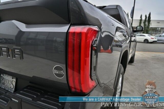 2022 Toyota Tundra SR5 / Premium & Convenience Pkg / 4X4 / Double Cab / Power & Heated Leather Seats / Heated Steering / Adaptive Cruise / Lane Depart & Blind Spot / Apple CarPlay & Android Auto / Bed Liner / Tow Pkg / 1-Owner Anchorage AK