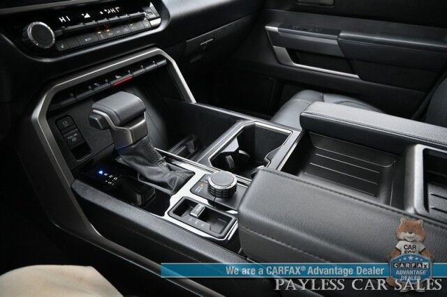 2022 Toyota Tundra SR5 / Premium & Convenience Pkg / 4X4 / Double Cab / Power & Heated Leather Seats / Heated Steering / Adaptive Cruise / Lane Depart & Blind Spot / Apple CarPlay & Android Auto / Bed Liner / Tow Pkg / 1-Owner Anchorage AK