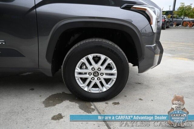 2022 Toyota Tundra SR5 / Premium & Convenience Pkg / 4X4 / Double Cab / Power & Heated Leather Seats / Heated Steering / Adaptive Cruise / Lane Depart & Blind Spot / Apple CarPlay & Android Auto / Bed Liner / Tow Pkg / 1-Owner Anchorage AK