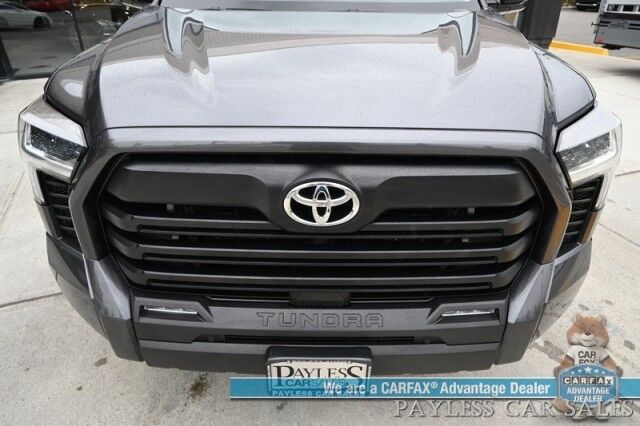 2022 Toyota Tundra SR5 / Premium & Convenience Pkg / 4X4 / Double Cab / Power & Heated Leather Seats / Heated Steering / Adaptive Cruise / Lane Depart & Blind Spot / Apple CarPlay & Android Auto / Bed Liner / Tow Pkg / 1-Owner Anchorage AK