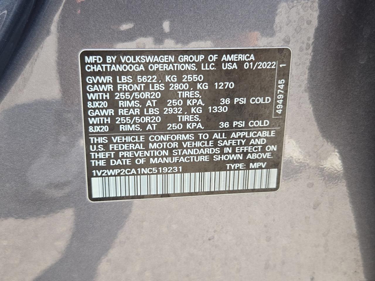 2022 Volkswagen Atlas 2.0T SE w/Technology San Antonio TX
