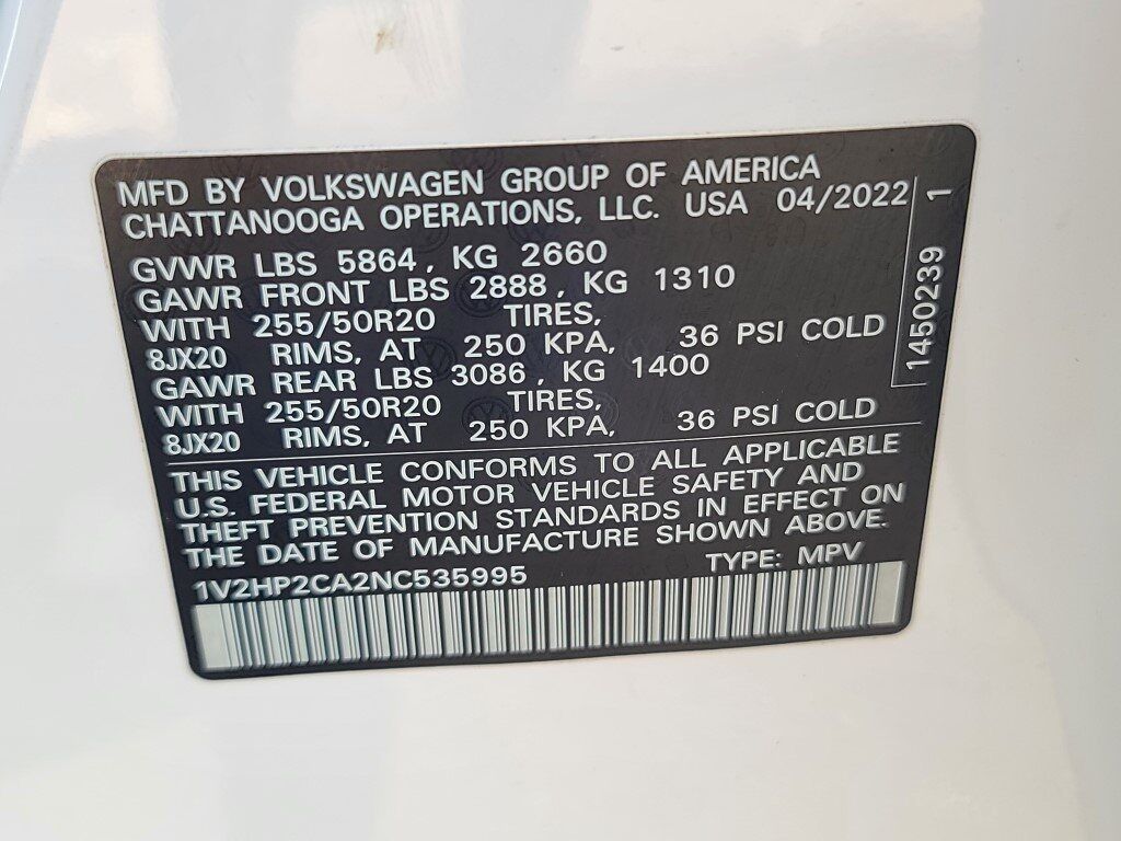 2022 Volkswagen Atlas 2.0T SE w/Technology Springfield VA