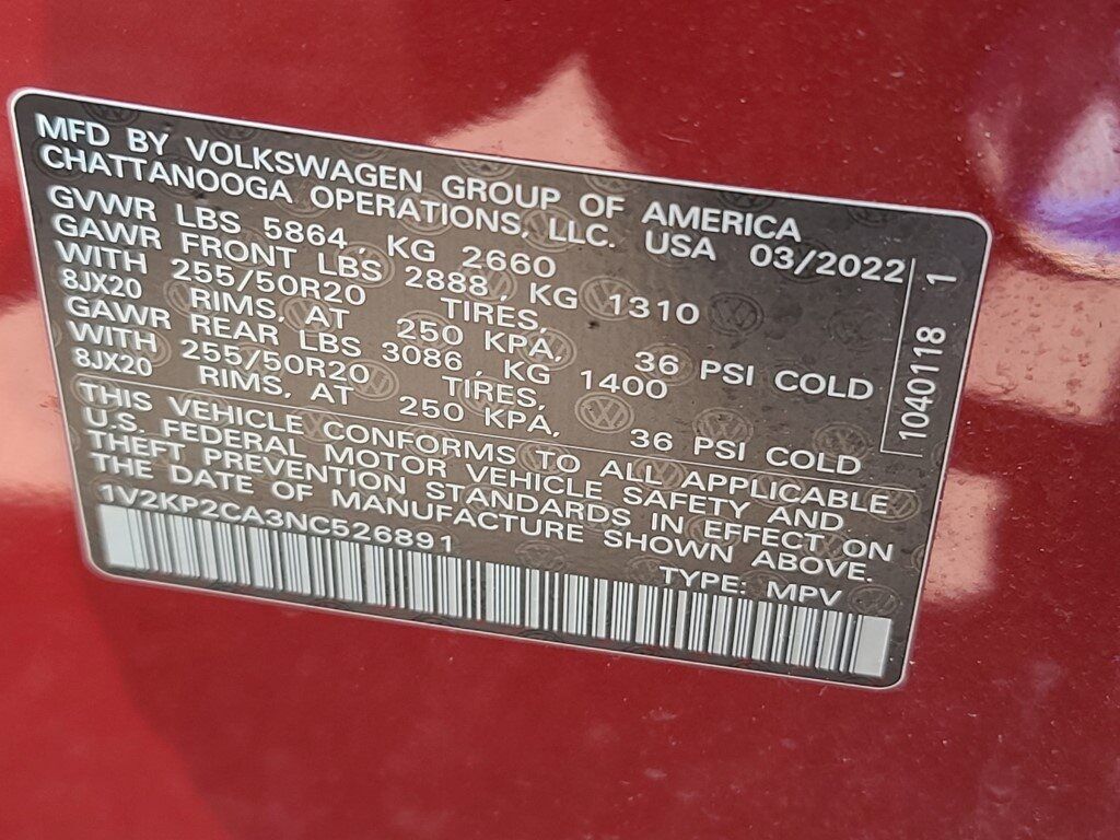 2022 Volkswagen Atlas 2.0T SE w/Technology Springfield VA
