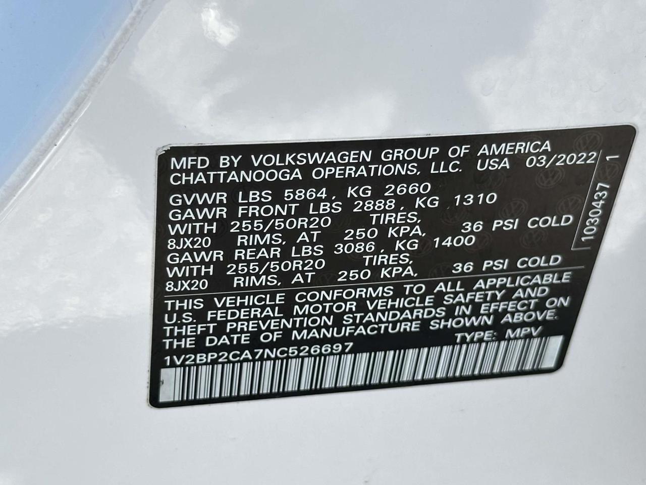 2022 Volkswagen Atlas 2.0T SEL Alexandria VA