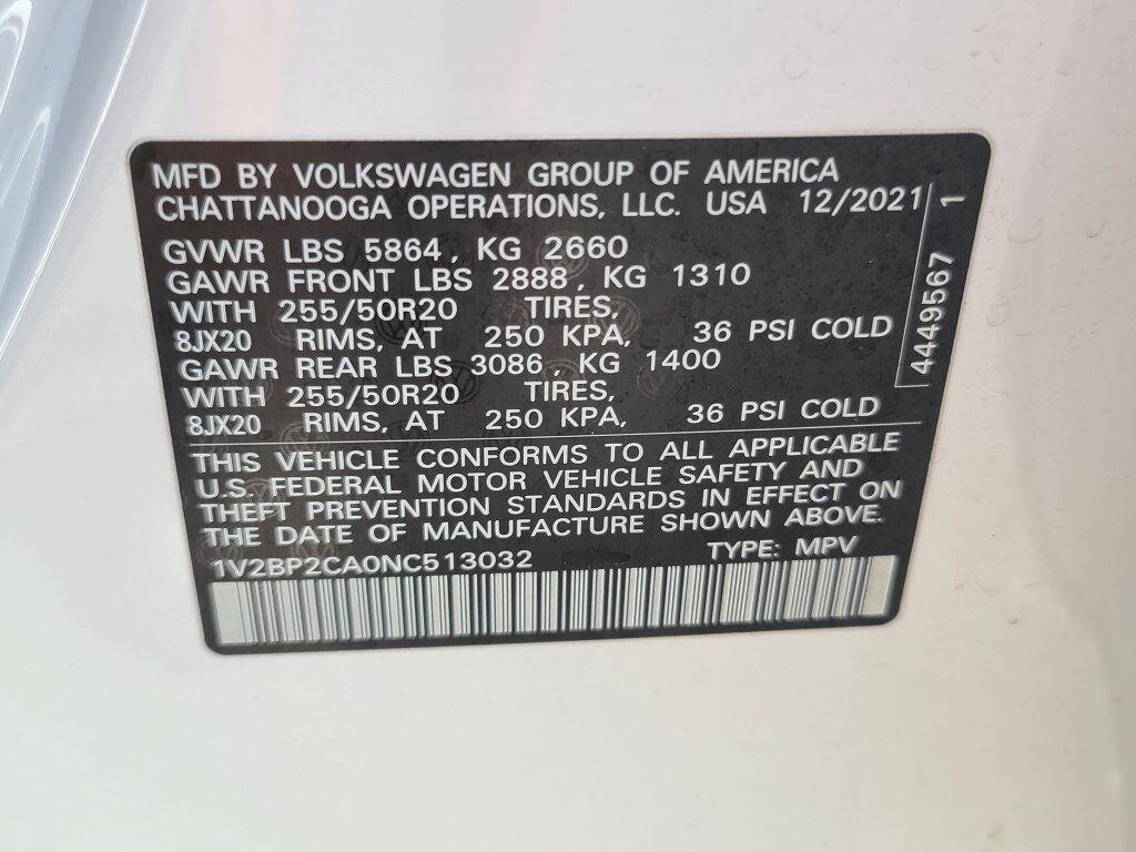 2022 Volkswagen Atlas 2.0T SEL Springfield VA