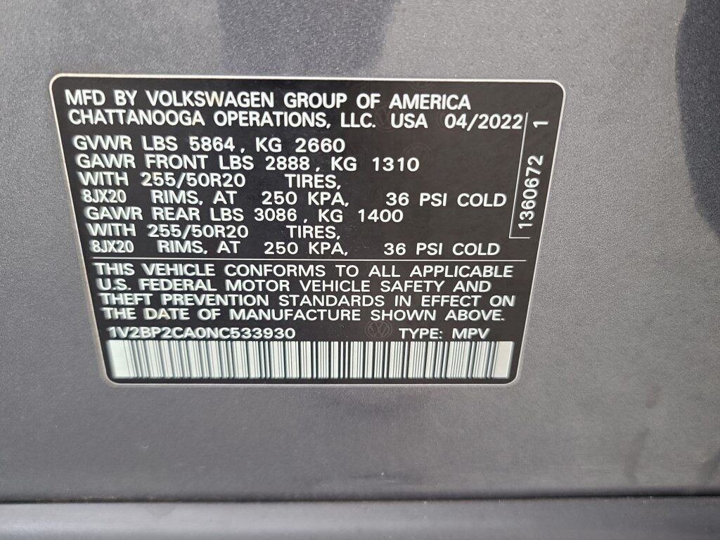 2022 Volkswagen Atlas 2.0T SEL Springfield VA