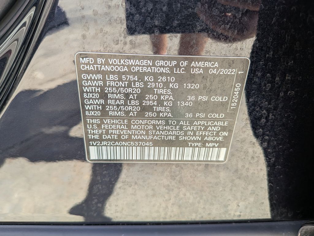2022 Volkswagen Atlas 3.6L V6 SE w/Technology San Clemente CA