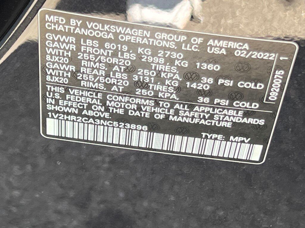 2022 Volkswagen Atlas 3.6L V6 SE w/Technology Springfield VA