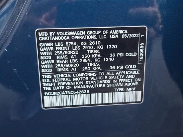 2022 Volkswagen Atlas 3.6L V6 SE w/Technology Springfield VA