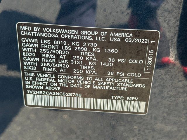 2022 Volkswagen Atlas 3.6L V6 SE w/Technology Springfield VA