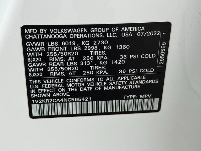 2022 Volkswagen Atlas 3.6L V6 SE w/Technology Springfield VA