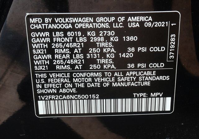 2022 Volkswagen Atlas 3.6L V6 SEL Premium R-Line San Juan TX