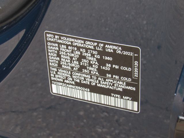 2022 Volkswagen Atlas 3.6L V6 SEL R-Line Black Plano TX