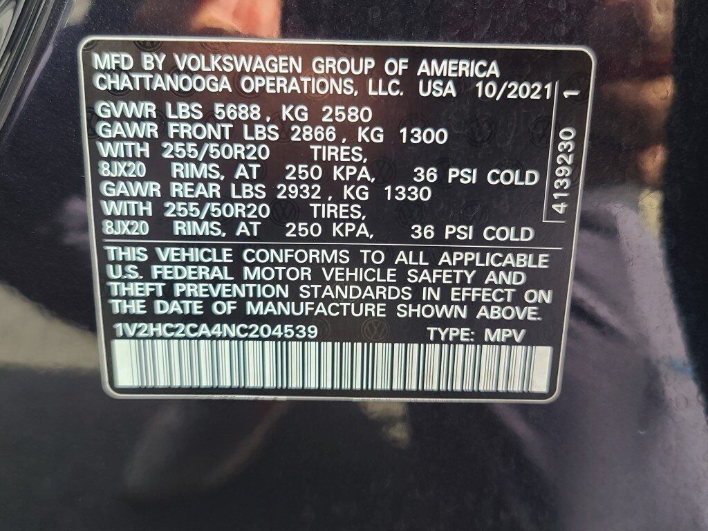 2022 Volkswagen Atlas Cross Sport 2.0T SE w/Technology Springfield VA