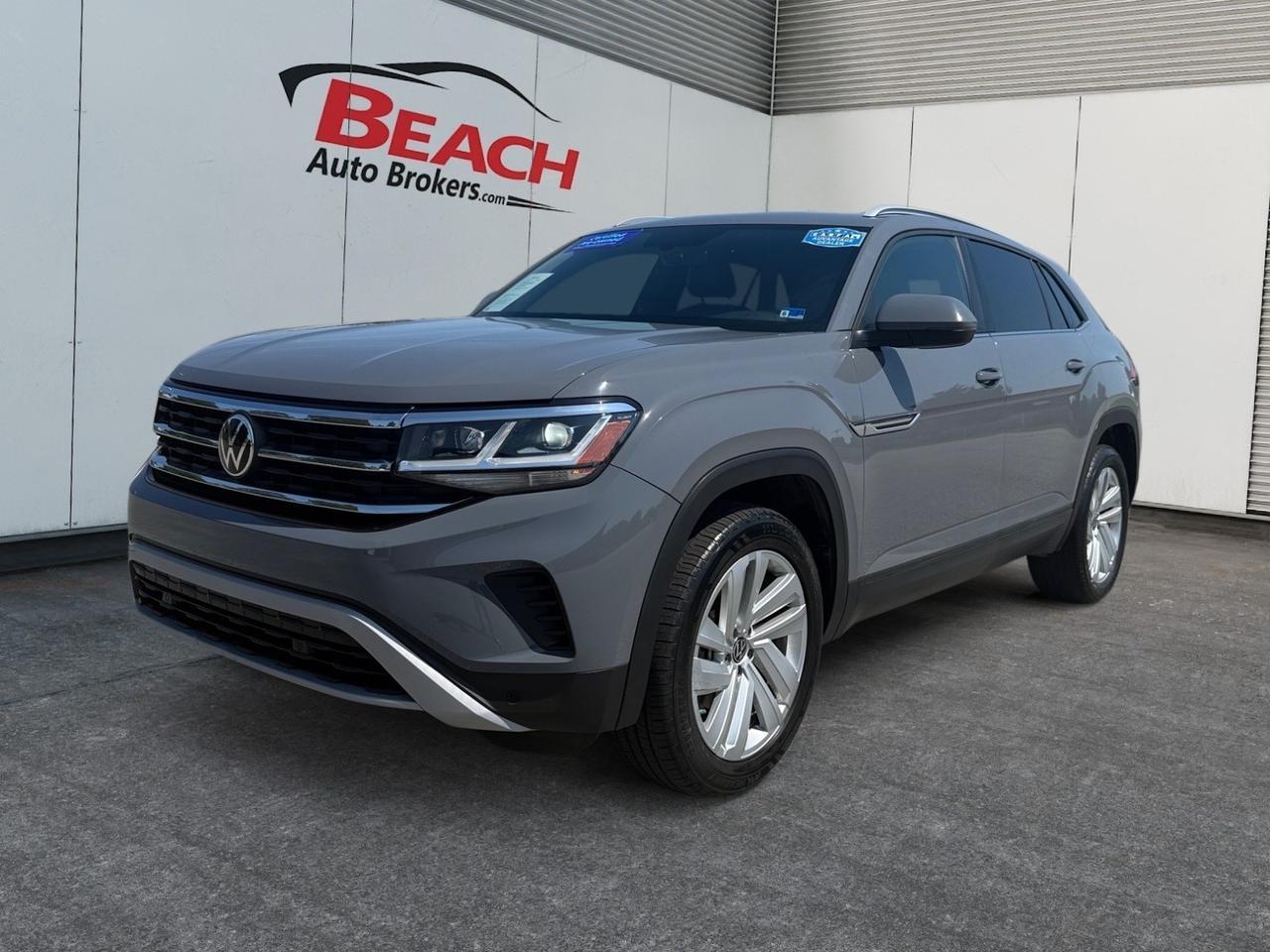 2022 Volkswagen Atlas Cross Sport 3.6L V6 SE w/Technology, HEATED SEATS, APPLE CARPLAY/ANDROID AUTO, POWER/HEATED MIRRORS, POWER LIFTGATE, TOW PACKAGE, REMOTE KEYLESS ENTRY, ONLY 1 OWNER, CLEAN CARFAX, THIS IS A SUPER CLEAN SUV, MAKE IT YOURS TODAY!