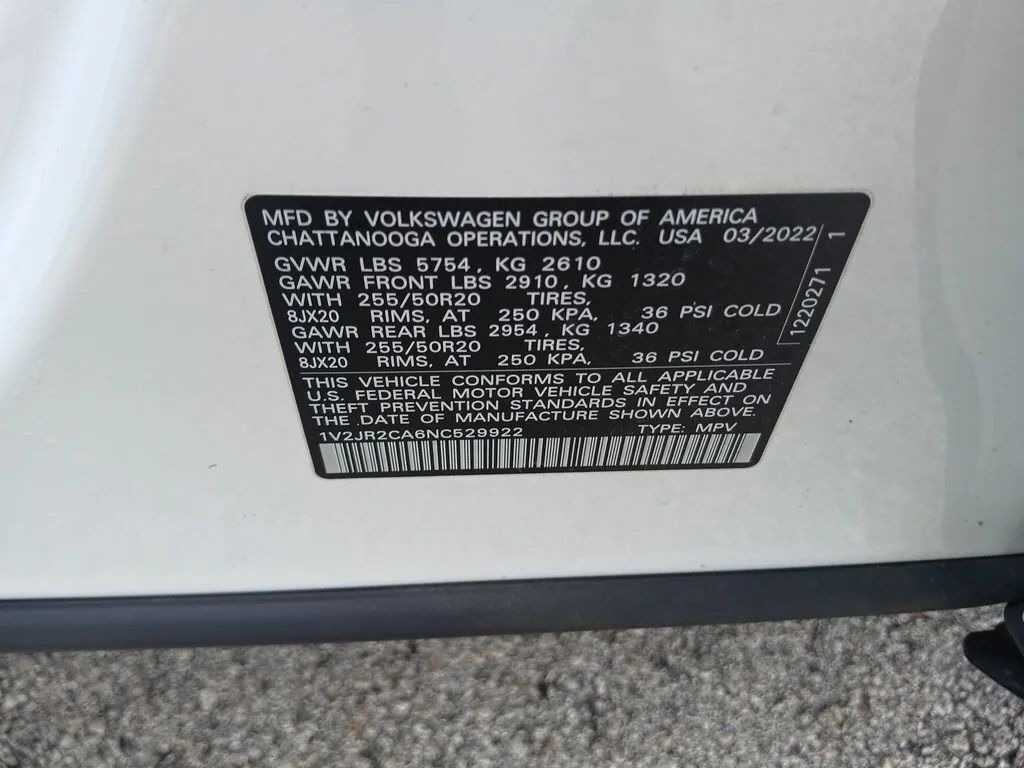 2022 Volkswagen Atlas SE w/Tech Pkg Sport Utility 4D Maitland FL