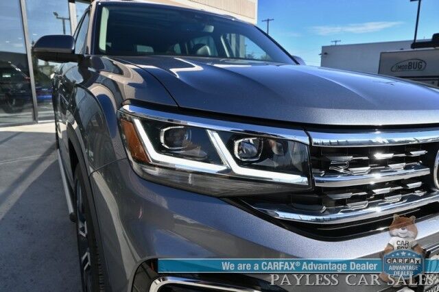 2022 Volkswagen Atlas SEL Premium R-Line / AWD / Heated & Cooled Leather Seats / Heated Steering Wheel / Sunroof / NAV / Adaptive Cruise / Lane Depart & Blind Spot Alert / Rear Captain Chairs / 3rd Row / Luggage Rack / Tow Pkg Anchorage AK