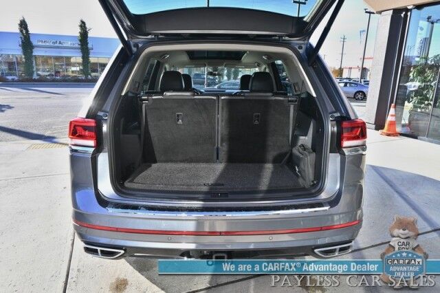 2022 Volkswagen Atlas SEL Premium R-Line / AWD / Heated & Cooled Leather Seats / Heated Steering Wheel / Sunroof / NAV / Adaptive Cruise / Lane Depart & Blind Spot Alert / Rear Captain Chairs / 3rd Row / Luggage Rack / Tow Pkg Anchorage AK