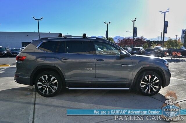 2022 Volkswagen Atlas SEL Premium R-Line / AWD / Heated & Cooled Leather Seats / Heated Steering Wheel / Sunroof / NAV / Adaptive Cruise / Lane Depart & Blind Spot Alert / Rear Captain Chairs / 3rd Row / Seats 6 / Luggage Rack / Tow Pkg Anchorage AK