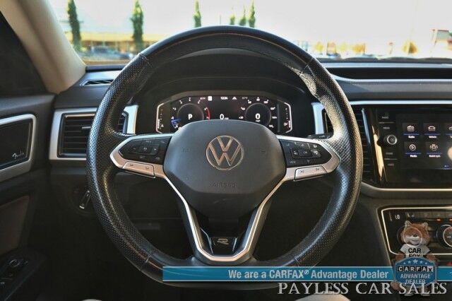 2022 Volkswagen Atlas SEL Premium R-Line / AWD / Heated & Cooled Leather Seats / Heated Steering Wheel / Sunroof / NAV / Adaptive Cruise / Lane Depart & Blind Spot Alert / Rear Captain Chairs / 3rd Row / Seats 6 / Luggage Rack / Tow Pkg Anchorage AK