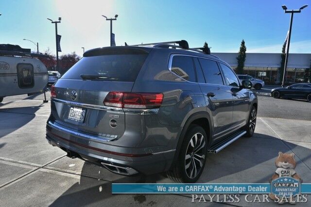 2022 Volkswagen Atlas SEL Premium R-Line / AWD / Heated & Cooled Leather Seats / Heated Steering Wheel / Sunroof / NAV / Adaptive Cruise / Lane Depart & Blind Spot Alert / Rear Captain Chairs / 3rd Row / Seats 6 / Luggage Rack / Tow Pkg Anchorage AK