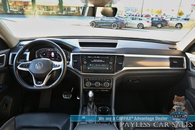 2022 Volkswagen Atlas SEL Premium R-Line / AWD / Heated & Cooled Leather Seats / Heated Steering Wheel / Sunroof / NAV / Adaptive Cruise / Lane Depart & Blind Spot Alert / Rear Captain Chairs / 3rd Row / Seats 6 / Luggage Rack / Tow Pkg Anchorage AK