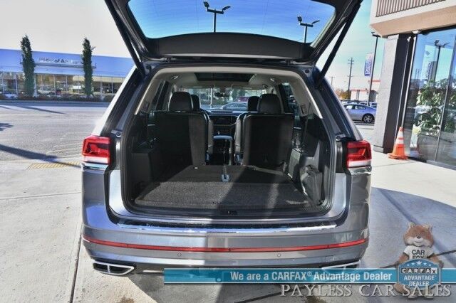 2022 Volkswagen Atlas SEL Premium R-Line / AWD / Heated & Cooled Leather Seats / Heated Steering Wheel / Sunroof / NAV / Adaptive Cruise / Lane Depart & Blind Spot Alert / Rear Captain Chairs / 3rd Row / Seats 6 / Luggage Rack / Tow Pkg Anchorage AK