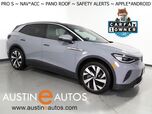 2022 Volkswagen ID.4 Pro S *PANORAMA GLASS ROOF, NAVIGATION, DIGITAL COCKPIT, SAFETY ALERTS, ADAPTIVE CRUISE, BACKUP-CAMERA, HEATED SEATS/STEERING, POWER LIFTGATE, WIRELESS CHARGING, ANDROID & APPLE 2022 Volkswagen ID.4 Pro S *PANORAMA GLASS ROOF, NAVIGATION, DIGITAL COCKPIT, SAFETY ALERTS, ADAPTIVE CRUISE, BACKUP-CAMERA, HEATED SEATS/STEERING, POWER LIFTGATE, WIRELESS CHARGING, ANDROID & APPLE