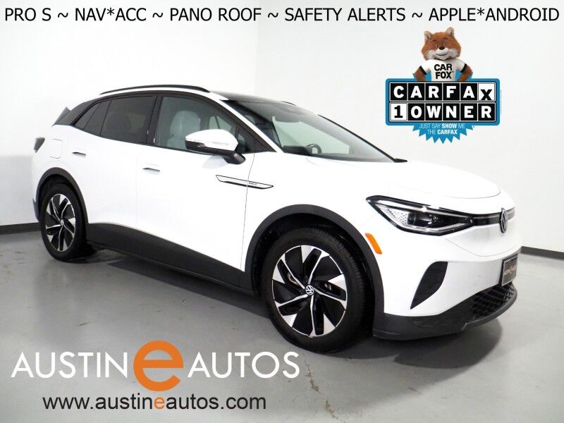 2022 Volkswagen ID.4 Pro S *PANORAMA GLASS ROOF, NAVIGATION, DIGITAL COCKPIT, SAFETY ALERTS, ADAPTIVE CRUISE, BACKUP-CAMERA, HEATED SEATS/STEERING, POWER LIFTGATE, WIRELESS CHARGING, ANDROID & APPLE