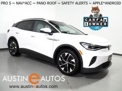 2022_Volkswagen_ID.4 Pro S_*PANORAMA GLASS ROOF, NAVIGATION, DIGITAL COCKPIT, SAFETY ALERTS, ADAPTIVE CRUISE, BACKUP-CAMERA, HEATED SEATS/STEERING, POWER LIFTGATE, WIRELESS CHARGING, ANDROID & APPLE_ Round Rock TX