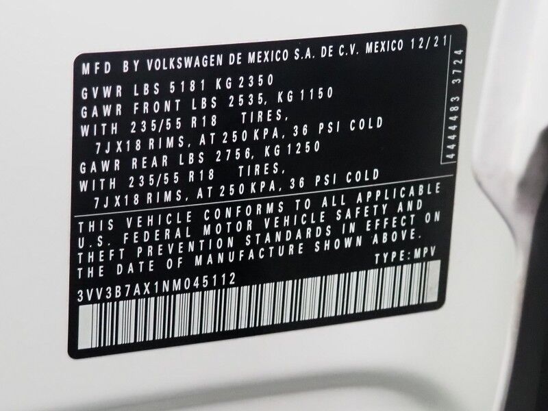 2022 Volkswagen Tiguan 2.0T SE *ADAPTIVE CRUISE, DIGITAL COCKPIT, SAFETY ALERTS, BACKUP-CAMERA, HEATED SEATS, 3RD ROW SEATING, REMOTE START, WIRELESS CHARGING, ANDROID & APPLE Round Rock TX