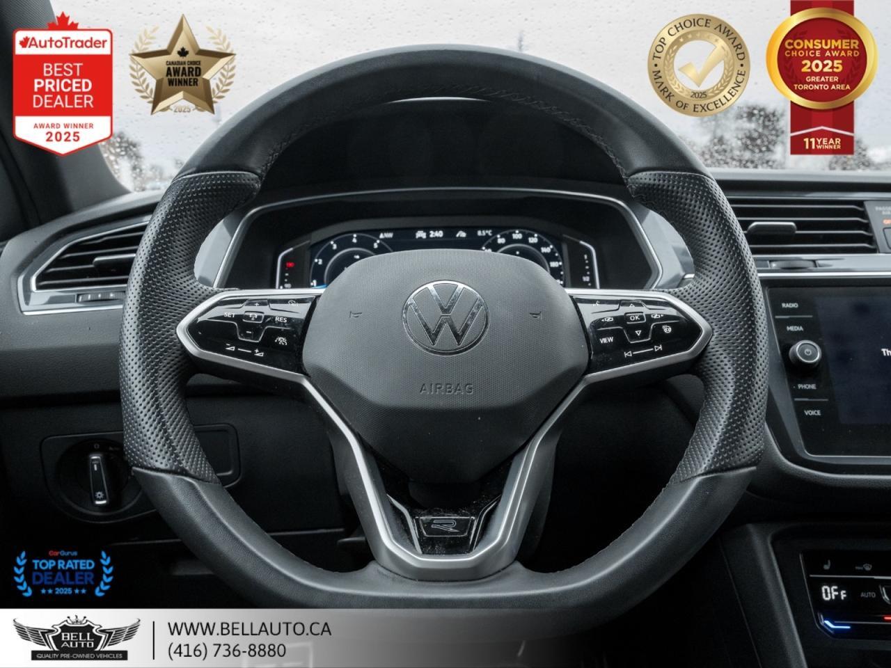2022 Volkswagen Tiguan Comfort R-Line Black Edition | PANO | B.CAM | PWR&HTD LTHR | NOACCIDENT Toronto ON