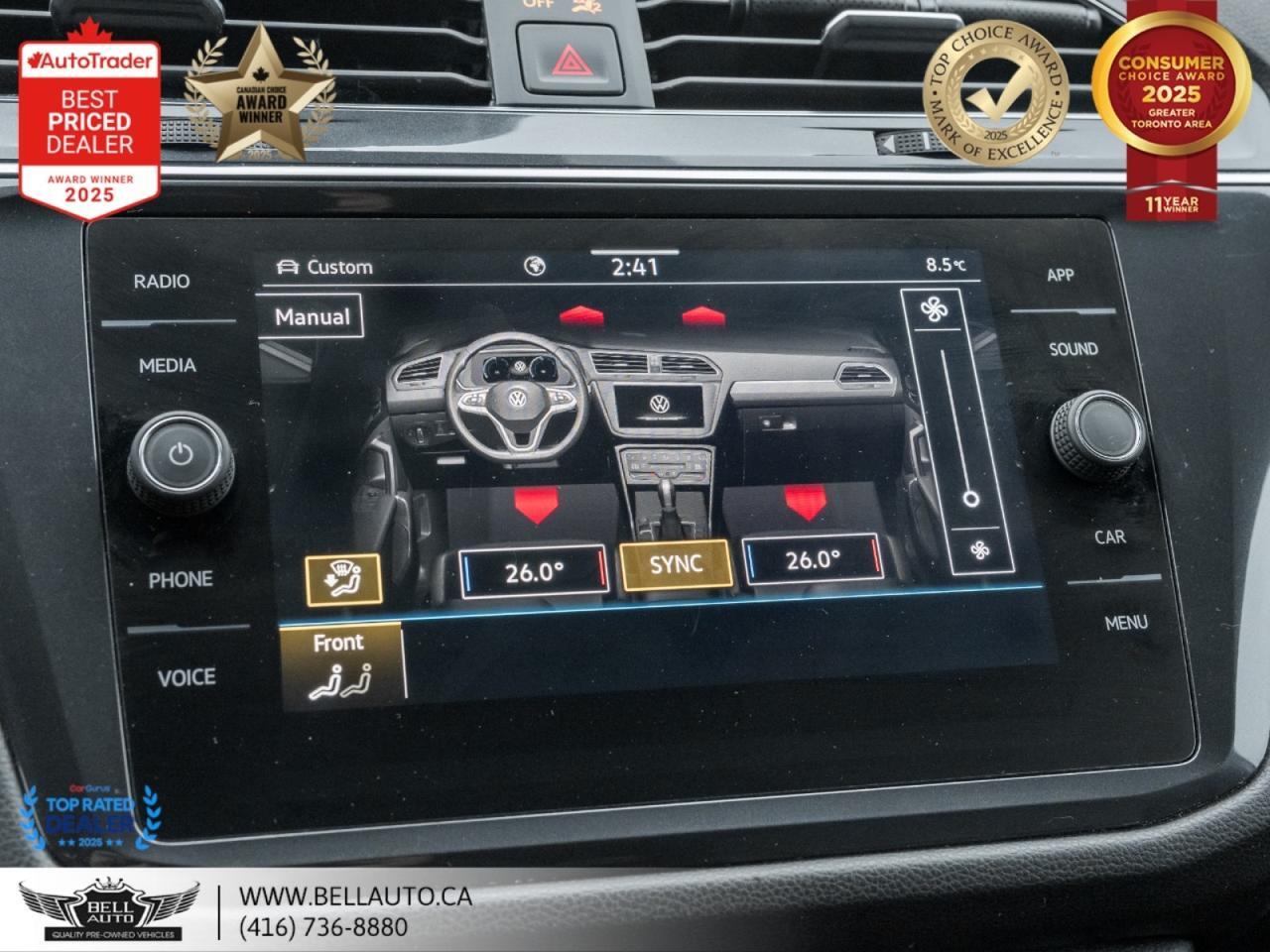 2022 Volkswagen Tiguan Comfort R-Line Black Edition | PANO | B.CAM | PWR&HTD LTHR | NOACCIDENT Toronto ON