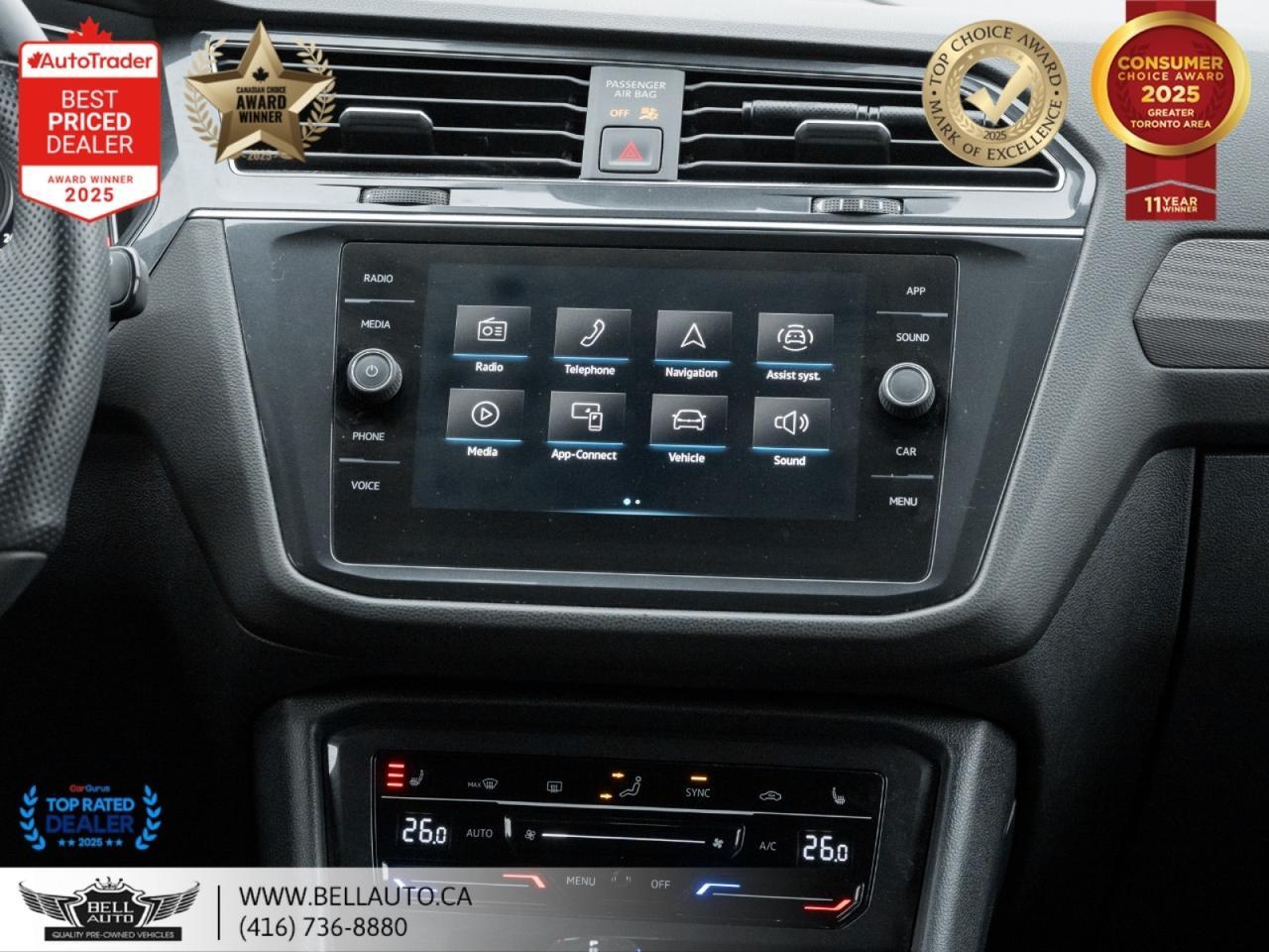 2022 Volkswagen Tiguan Comfort R-Line Black Edition | PANO | B.CAM | PWR&HTD LTHR | NOACCIDENT Toronto ON