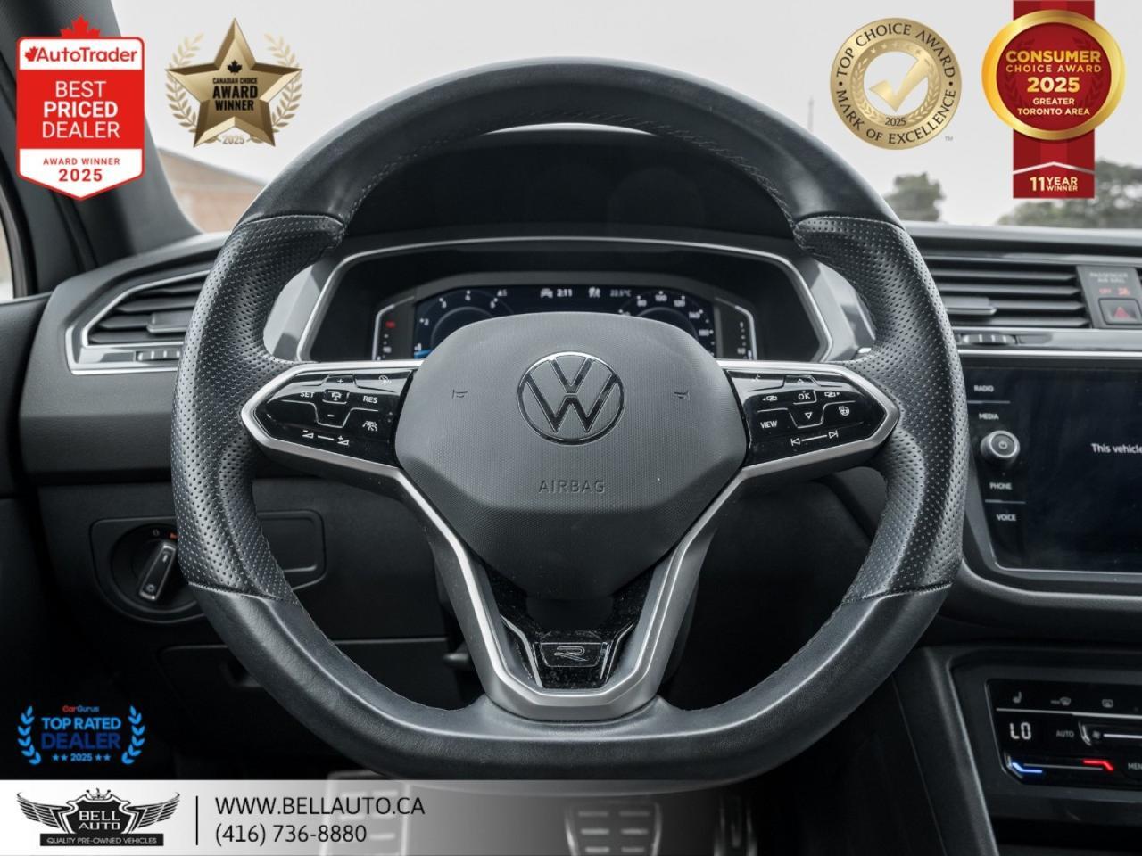 2022 Volkswagen Tiguan Comfort R-Line Black Edition | PANO | B.CAM | PWR&HTD LTHR | NOACCIDENT Toronto ON